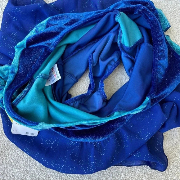 NWT Vintage Jerry’s South Seas Velvet Skating Dress w/ Matching Velvet Scrunchie - Picture 6 of 10